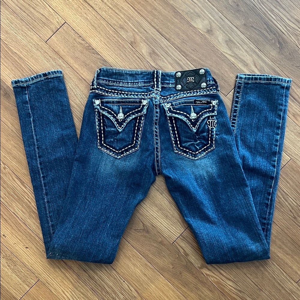 Miss Me Dark Blue Skinny Jeans